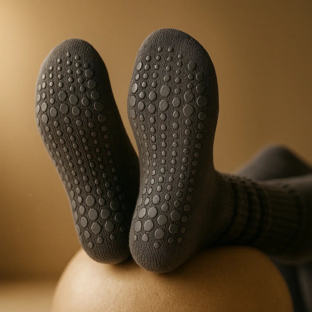 Calcetines Yoga Antideslizantes Mujer con puntos de silicona (hasta la rodilla) - Portalyoga