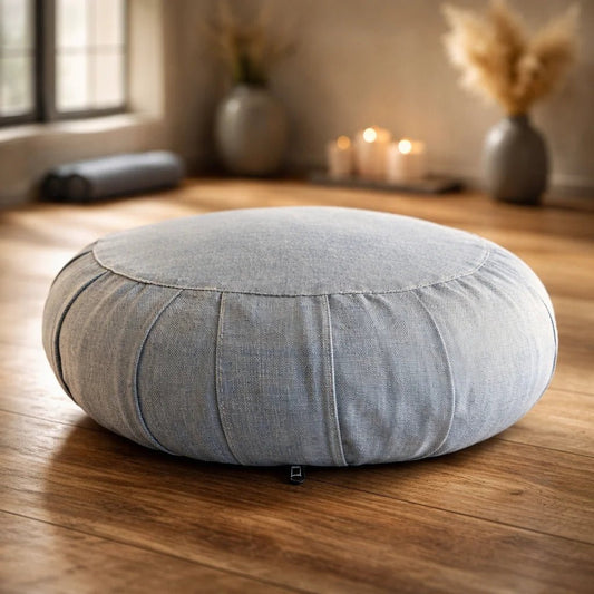 Zafu yoga meditación - Celeste - Portalyoga