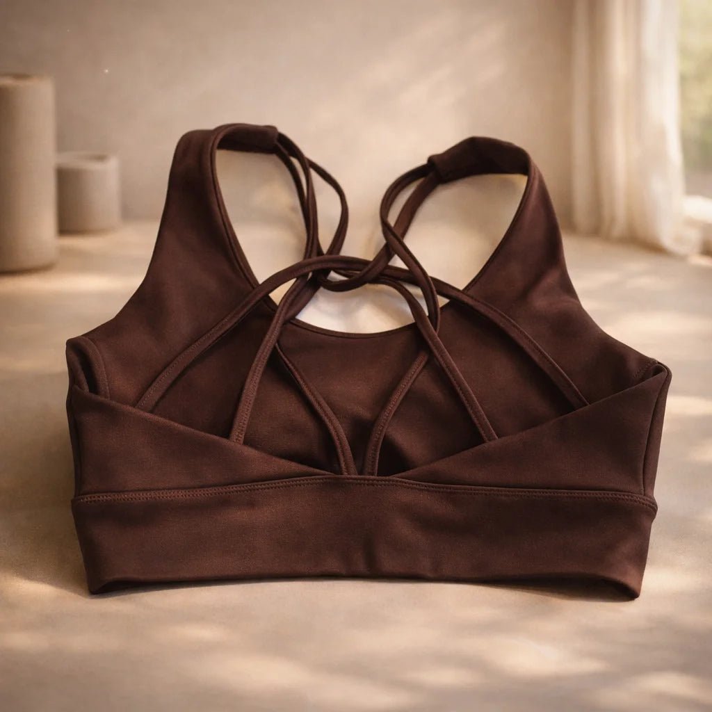 Peto Deportivo Yoga Tiritas Marrón Cocoa - Portalyoga