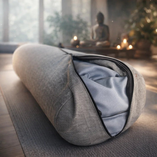 Bolster yoga Meditación - Negro - Portalyoga