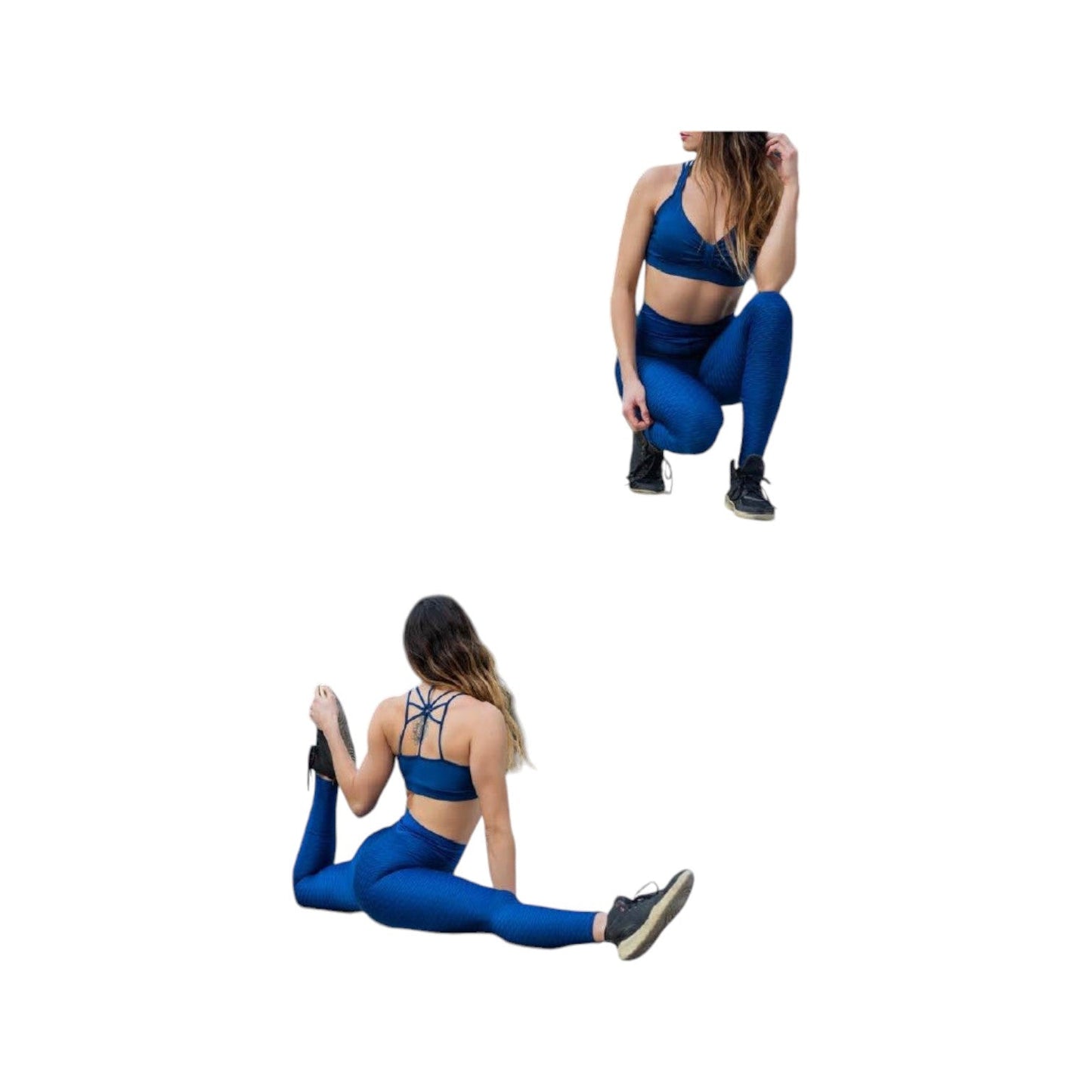 Leggings Texturizados Azul - Portalyoga