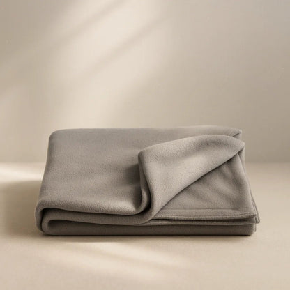 Manta de yoga Savasana gris extra grande 220x150 cm profesional.
