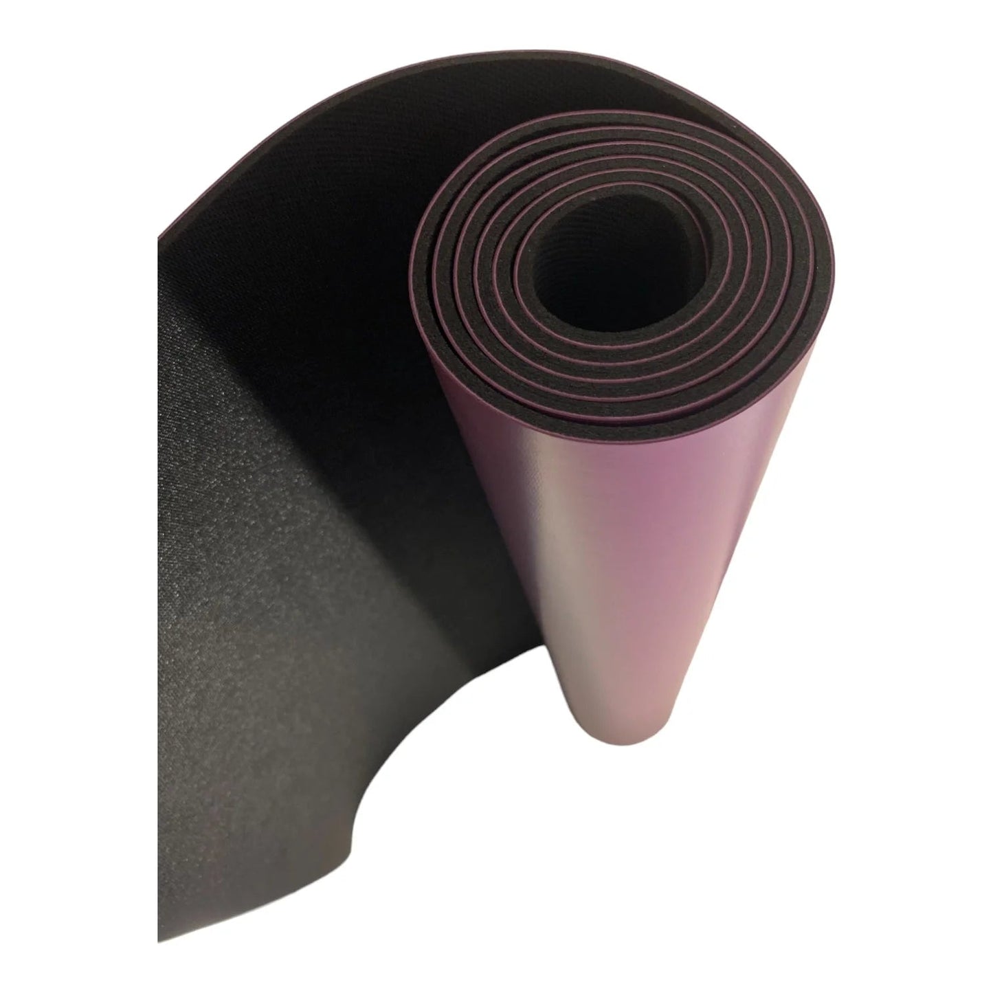 Yoga Mat biodegradable color lila de caucho natural de 5mm, libre de tóxicos y certificado por SGS.