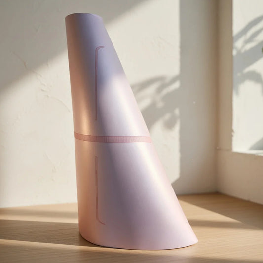 Detalle superficie PU celda abierta mat yoga rosa grip extremo 5mm – esterilla profesional Chile