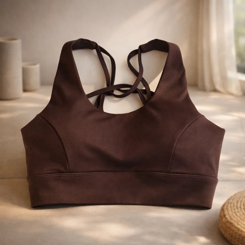 Peto Deportivo Yoga Tiritas Marrón Cocoa - Portalyoga