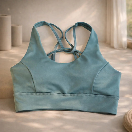 Peto Yoga Tiritas Azul Acero - Portalyoga