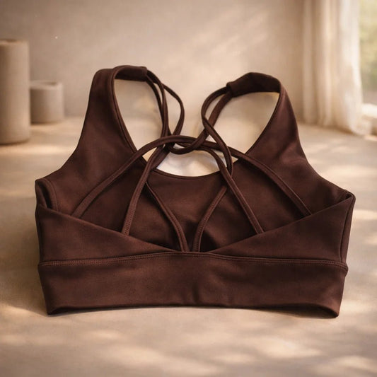 Peto Deportivo Yoga Tiritas Marrón Cocoa - Portalyoga