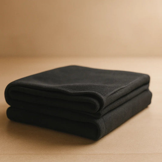 Manta Savasana Premium – Suavidad, Calor Negro y Confort Absoluto - Portalyoga