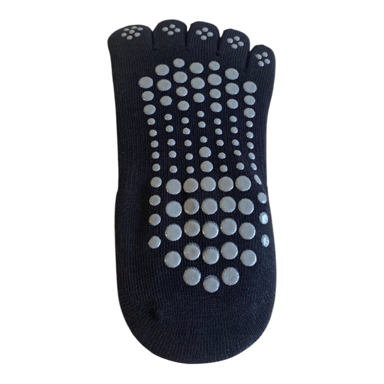 Calcetín con dedos yoga antideslizantes profesionales Negro - Portalyoga