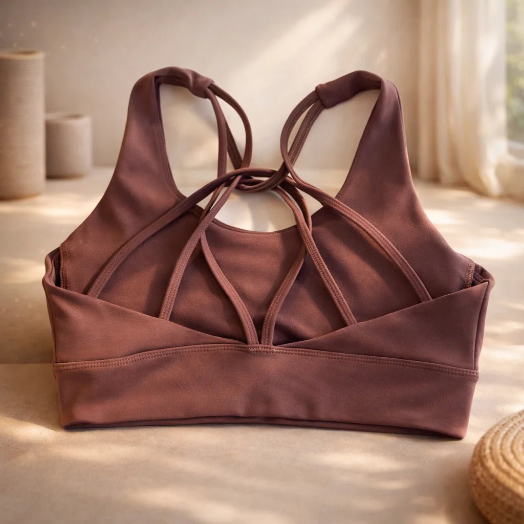 Peto Deportivo Yoga Tiritas Chocolate Oscuro - Portalyoga