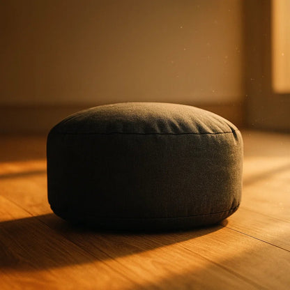 Zafu Yoga Lino Afelpado Colores - Gris Grafito - Portalyoga