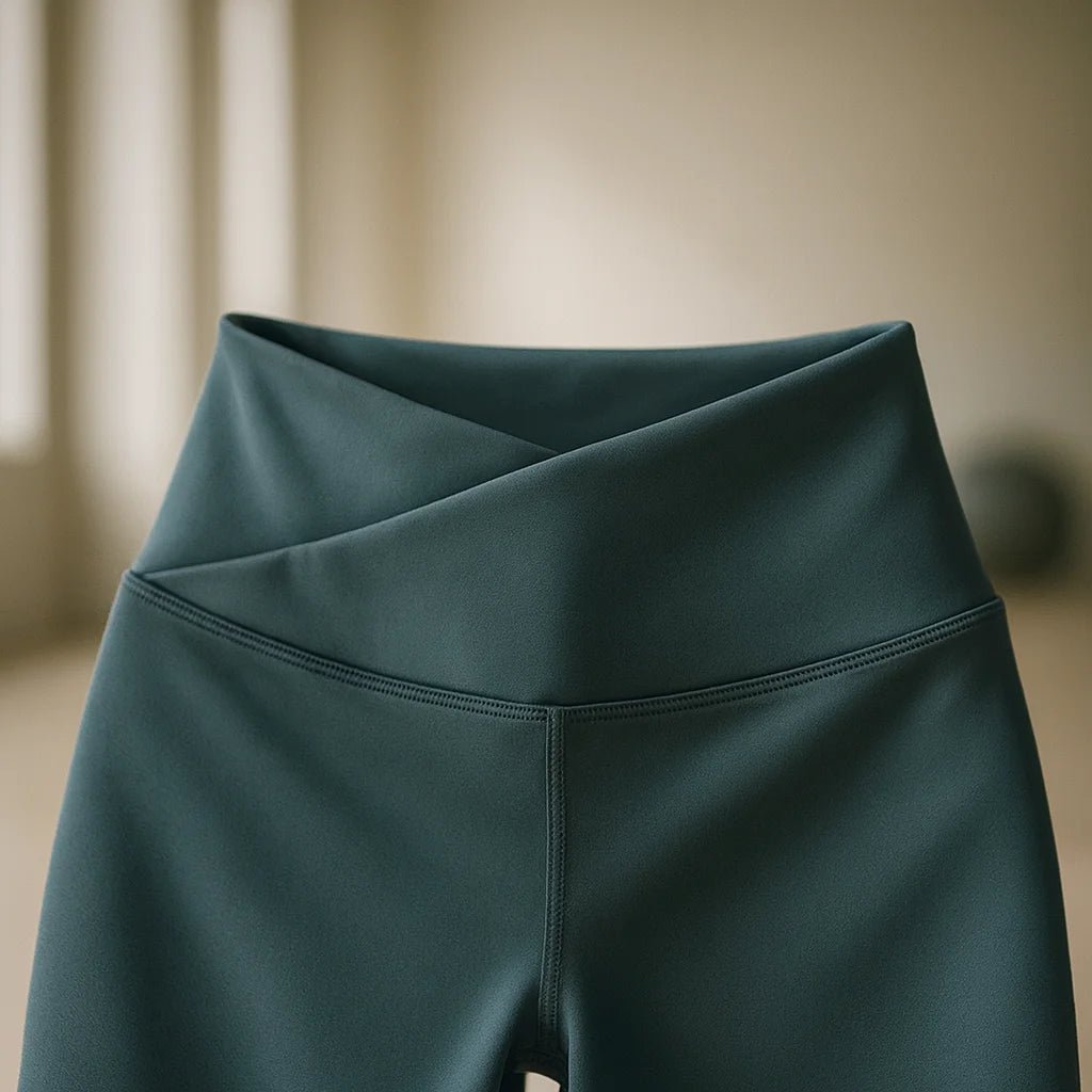 Legging deportivo mujer cintura alta color petróleo – yoga mujer Chile - vista de frontal